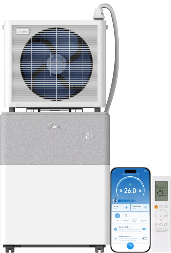 Midea PortaSplit Mobiele Split Airco - 8.000 BTU - Koelen - Met Wifi